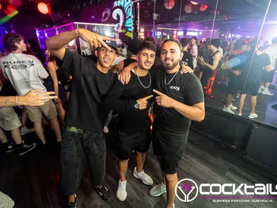 A professional photo of guests enjoying themselves at Cocktails Nightclub from our gallery.