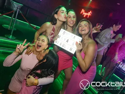 A professional photo of guests enjoying themselves at Cocktails Nightclub from our gallery.