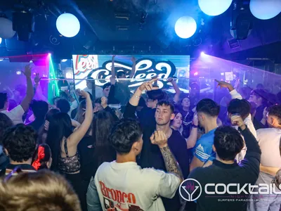 A professional photo of guests enjoying themselves at Cocktails Nightclub from our gallery.