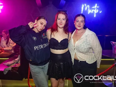 A professional photo of guests enjoying themselves at Cocktails Nightclub from our gallery.