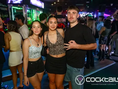 A professional photo of guests enjoying themselves at Cocktails Nightclub from our gallery.