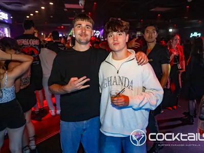 A professional photo of guests enjoying themselves at Cocktails Nightclub from our gallery.