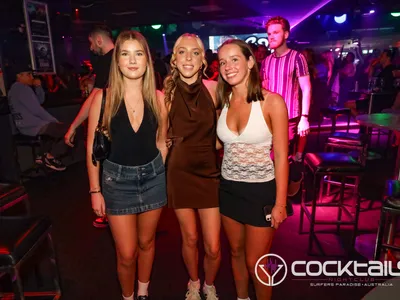 A professional photo of guests enjoying themselves at Cocktails Nightclub from our gallery.