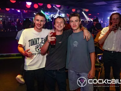 A professional photo of guests enjoying themselves at Cocktails Nightclub from our gallery.