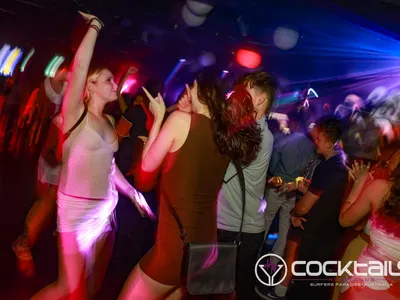 A professional photo of guests enjoying themselves at Cocktails Nightclub from our gallery.