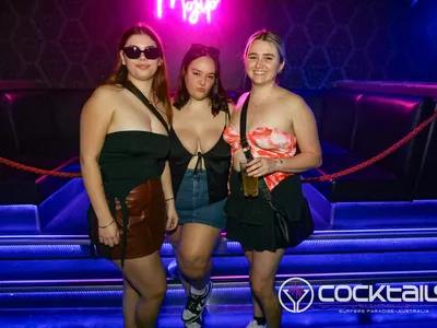 A professional photo of guests enjoying themselves at Cocktails Nightclub from our gallery.