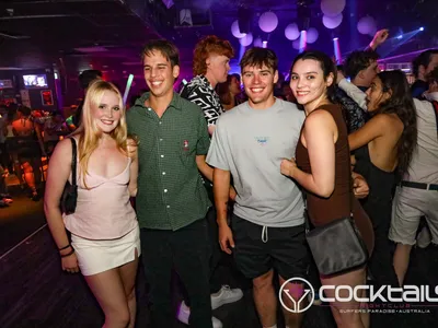 A professional photo of guests enjoying themselves at Cocktails Nightclub from our gallery.