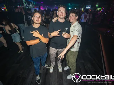 A professional photo of guests enjoying themselves at Cocktails Nightclub from our gallery.