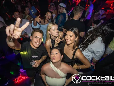 A professional photo of guests enjoying themselves at Cocktails Nightclub from our gallery.