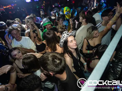 A professional photo of guests enjoying themselves at Cocktails Nightclub from our gallery.