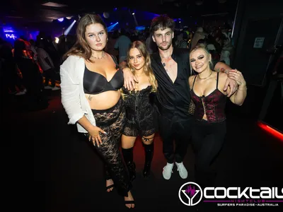 A professional photo of guests enjoying themselves at Cocktails Nightclub from our gallery.