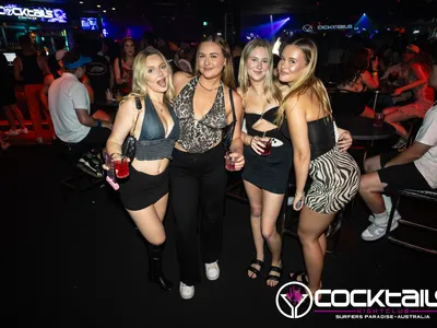 A professional photo of guests enjoying themselves at Cocktails Nightclub from our gallery.