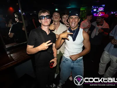 A professional photo of guests enjoying themselves at Cocktails Nightclub from our gallery.