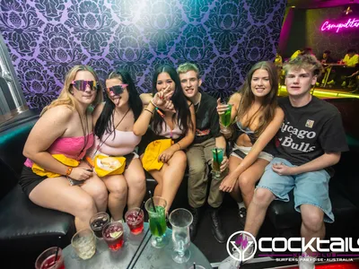 A professional photo of guests enjoying themselves at Cocktails Nightclub from our gallery.