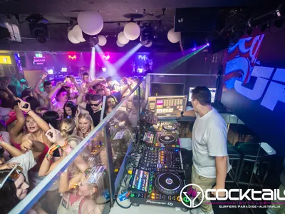 A professional photo of guests enjoying themselves at Cocktails Nightclub from our gallery.