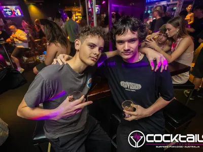 A professional photo of guests enjoying themselves at Cocktails Nightclub from our gallery.