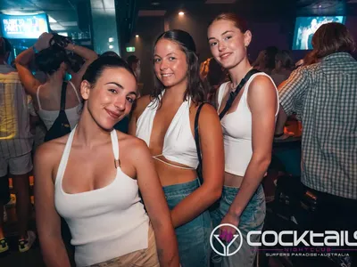 A professional photo of guests enjoying themselves at Cocktails Nightclub from our gallery.