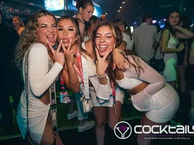 A professional photo of guests enjoying themselves at Cocktails Nightclub from our gallery.