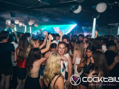 A professional photo of guests enjoying themselves at Cocktails Nightclub from our gallery.