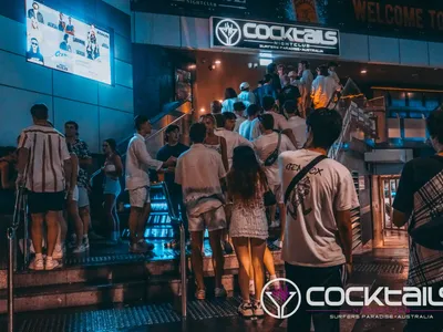 A professional photo of guests enjoying themselves at Cocktails Nightclub from our gallery.