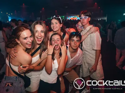 A professional photo of guests enjoying themselves at Cocktails Nightclub from our gallery.