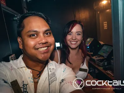 A professional photo of guests enjoying themselves at Cocktails Nightclub from our gallery.