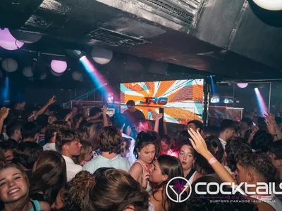 A professional photo of guests enjoying themselves at Cocktails Nightclub from our gallery.