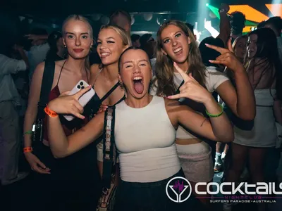 A professional photo of guests enjoying themselves at Cocktails Nightclub from our gallery.