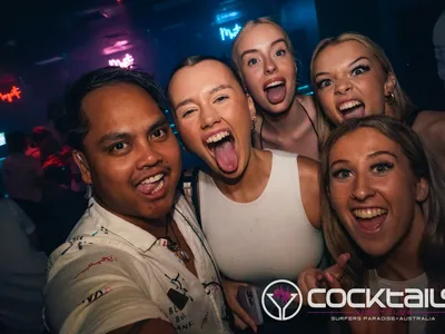 A professional photo of guests enjoying themselves at Cocktails Nightclub from our gallery.