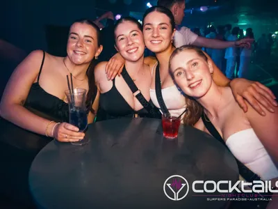 A professional photo of guests enjoying themselves at Cocktails Nightclub from our gallery.