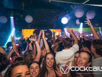 A professional photo of guests enjoying themselves at Cocktails Nightclub from our gallery.