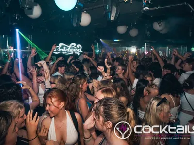 A professional photo of guests enjoying themselves at Cocktails Nightclub from our gallery.