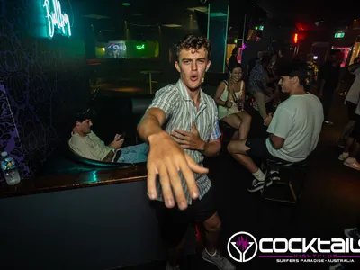 A professional photo of guests enjoying themselves at Cocktails Nightclub from our gallery.