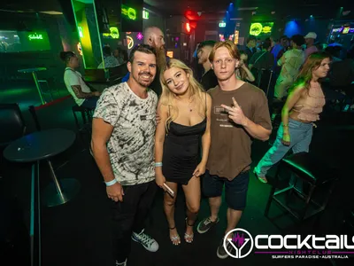 A professional photo of guests enjoying themselves at Cocktails Nightclub from our gallery.