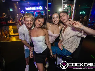 A professional photo of guests enjoying themselves at Cocktails Nightclub from our gallery.