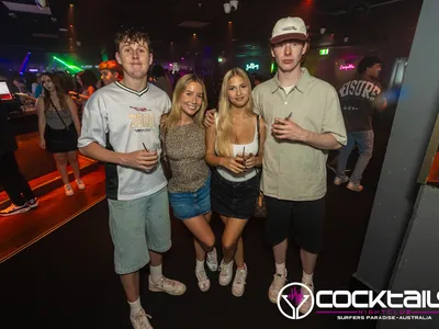 A professional photo of guests enjoying themselves at Cocktails Nightclub from our gallery.