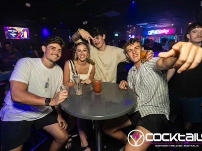 A professional photo of guests enjoying themselves at Cocktails Nightclub from our gallery.