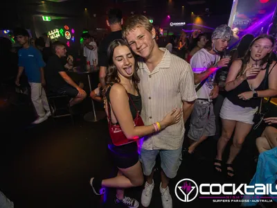 A professional photo of guests enjoying themselves at Cocktails Nightclub from our gallery.