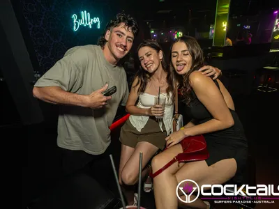 A professional photo of guests enjoying themselves at Cocktails Nightclub from our gallery.