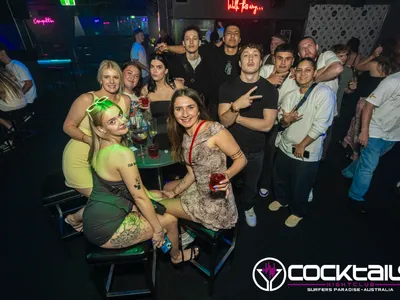 A professional photo of guests enjoying themselves at Cocktails Nightclub from our gallery.