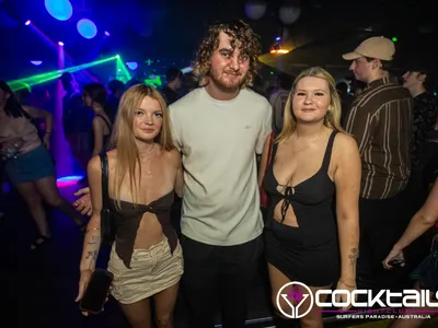 A professional photo of guests enjoying themselves at Cocktails Nightclub from our gallery.