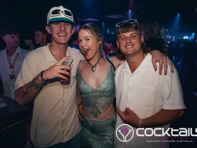 A professional photo of guests enjoying themselves at Cocktails Nightclub from our gallery.