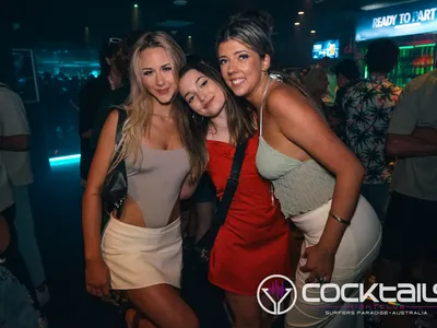 A professional photo of guests enjoying themselves at Cocktails Nightclub from our gallery.