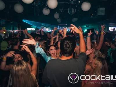 A professional photo of guests enjoying themselves at Cocktails Nightclub from our gallery.