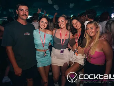 A professional photo of guests enjoying themselves at Cocktails Nightclub from our gallery.