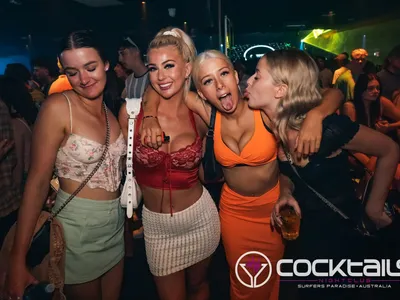 A professional photo of guests enjoying themselves at Cocktails Nightclub from our gallery.