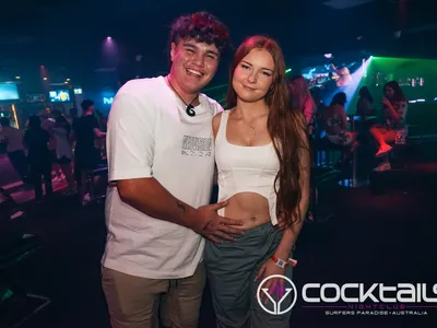 A professional photo of guests enjoying themselves at Cocktails Nightclub from our gallery.