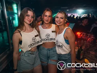 A professional photo of guests enjoying themselves at Cocktails Nightclub from our gallery.