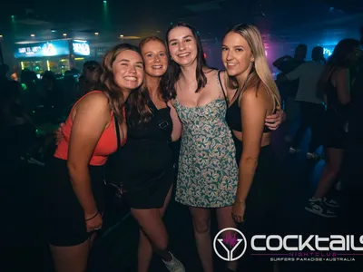 A professional photo of guests enjoying themselves at Cocktails Nightclub from our gallery.