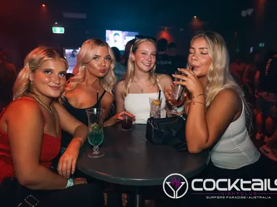 A professional photo of guests enjoying themselves at Cocktails Nightclub from our gallery.